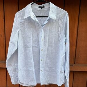 Theory women’s  Light Blue Pinstripe Shirt